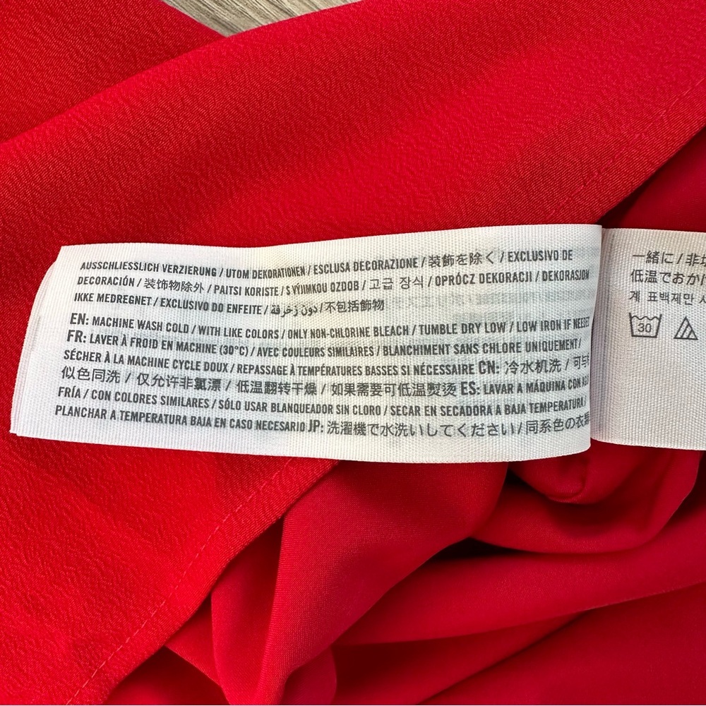 🆕 A&F Red Halter Knot-Front Cutout Mini Dress - Picture 9 of 14